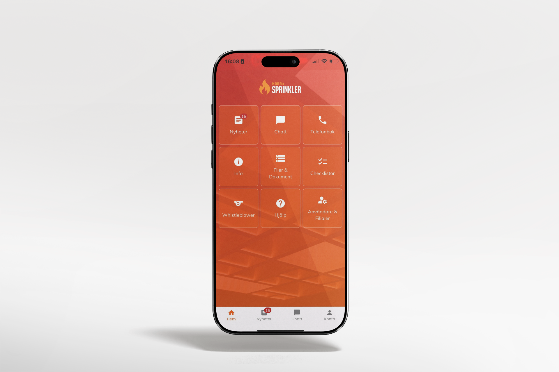Norr Sprinkler — app byggd av EZ Agency
