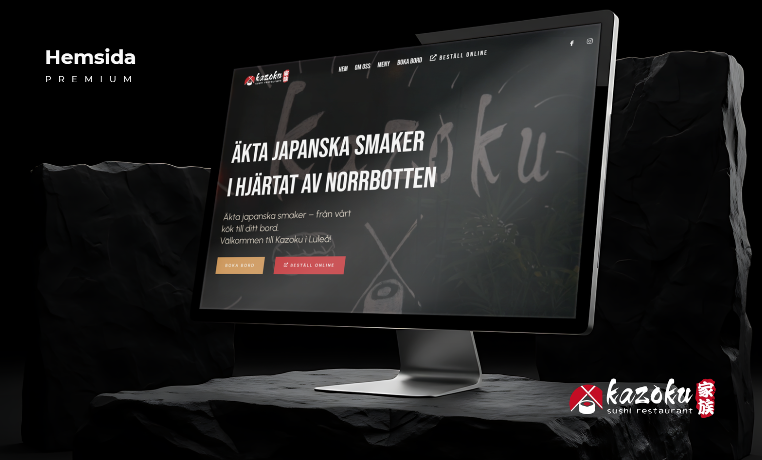 Kazoku — hemsida byggd av EZ Agency